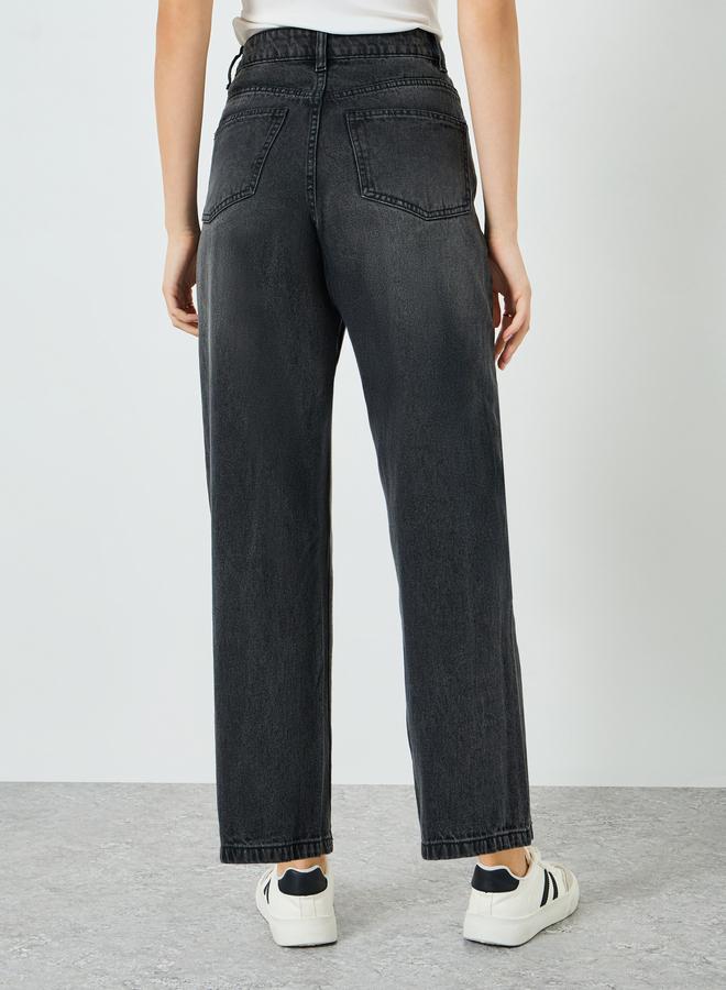 Styli Women Black High Rise Relaxed Fit Jeans - Image 3